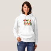 Merry & Bright Dames Pullover Hoodie (Voorkant volledig)