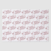 Merry & Bright Elegant Aangepaste Naam Kerstmis Tissuepapier (Voorkant)