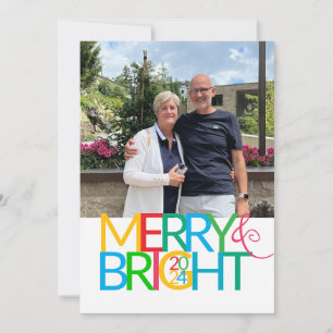 Merry & Bright Flat Christmas Kaart