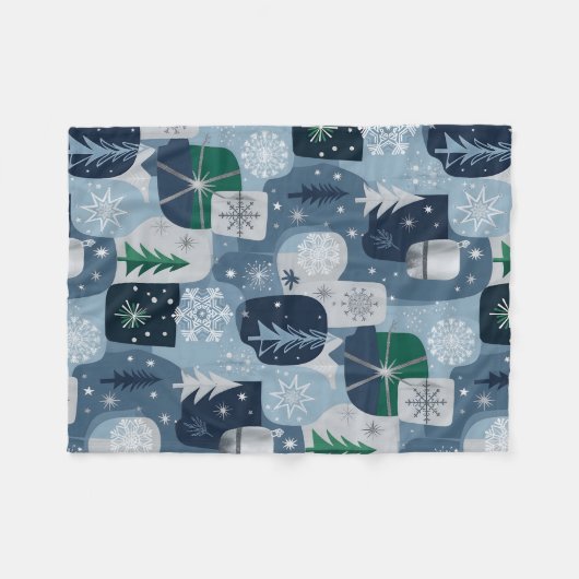 Merry & Bright Fleece Deken (Voorkant (Horizontaal))