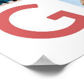 Merry & Bright foto collage ontwerp Poster (Hoek)