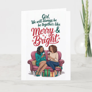 Merry & Bright Friendship Vakantie Groeten Kaart
