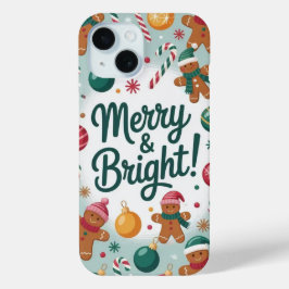 Merry & Bright Gingerbread Man iPhone / iPad hoesj