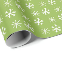 Merry & Bright Green/White Kerstsnowflake