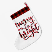 Merry & Bright Grote Kerstsok (Achterkant (Hangend))