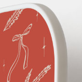 Merry & Bright Holiday Aangepaste familienaam Pickleball Paddle (Links Detail)