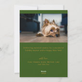 Merry & Bright Holiday Christmas Kaart (Achterkant)