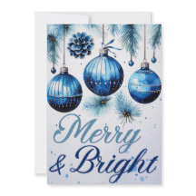 "Merry & Bright" Kerst Kaarten Set