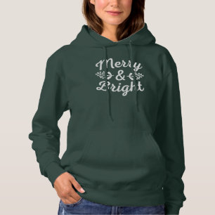 Merry & Bright Kerstfeestjes Hoodie