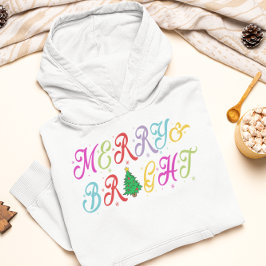 Merry & Bright Kleurrijke Kerstboom Vrouwen Hoodie