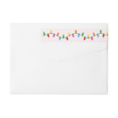 Merry & Bright Lights Kerstadreslabel (Achterkant)