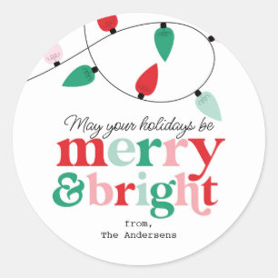 Merry Bright Lights Sticker
