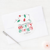 Merry Bright Lights Sticker (Envelop)