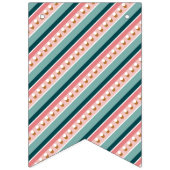 Merry + Bright Marquee Bunting Banner - Blauwgroen (Eerste vlag)