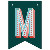 Merry + Bright Marquee Bunting Banner - Groen (Derde vlag)