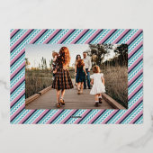 Merry + Bright Marquee Foil Carte de vacances - Bl (Verso)