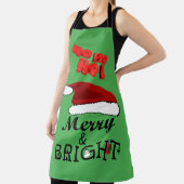 Merry & Bright met Kerstmis met Kerstmis met Kerst Schort (Insitu)