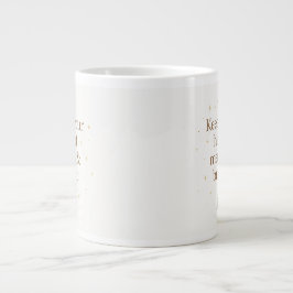 Merry & Bright | Minimalist Christmas Quote mug Extra Grote Beker