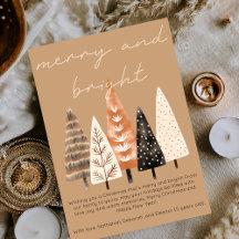 Merry & Bright Minimalistische Boho Tane Kerstmis