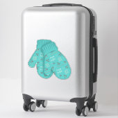 Merry & Bright Mittens | Kerstmis | Vakantiedagen  Sticker (Koffer)