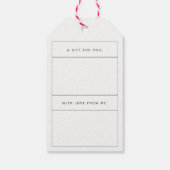 Merry & Bright Modern Gift Label Cadeaulabel (Achterkant)