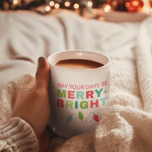 Merry + Bright Moderne Mok van Kerstmis