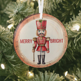 Merry Bright Nutcracker Speelgoed Soldier Glas Ornament