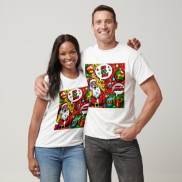 Merry & Bright Pop Art – Bold Christmas T-Shirt