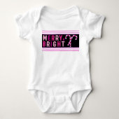 Merry & Bright, prettige kerst Romper (Voorkant)