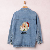 MERRY & BRIGHT  Retro Jolly Kerstmis Denim Jacket (Hangar)