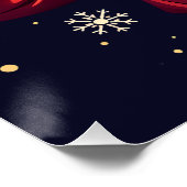 Merry Bright Santa Holding Lantern Illustration Perfect Poster (Hoek)