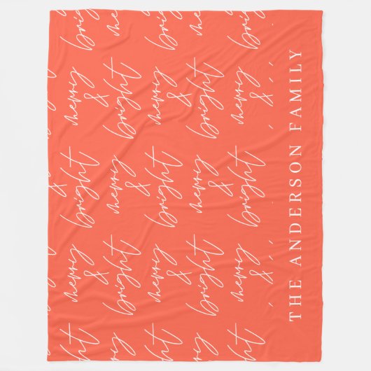 Merry & Bright script tekst rood en wit Kerstmis Fleece Deken (Voorkant)