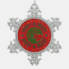 Merry & Bright Snowflake Ornament