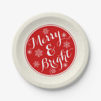 Merry & Bright Snowflake Paper-Borden Papieren Bordje