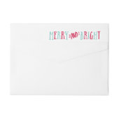 Merry & Bright | Terugkeeradres feestdag (Achterkant)