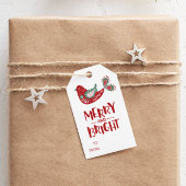 Merry & Bright TO/From Bird Gift Label Cadeaulabel