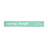 Merry + Bright Wrap Around Return-adreslabel (Individueel)
