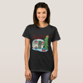 Merry Camper Christmas Santa Camper Camng Truck Xm T-shirt (Voorkant volledig)