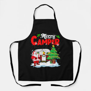 Merry Camper Kerstkerstkerstkerstman Camping Truck Schort