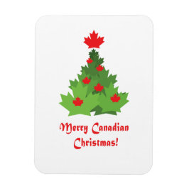 Merry Canadian Flag Maple Leaf kerstboom Magneet