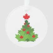 Merry Canadian Flag Maple Leaf kerstboom Ornament (voorkant)