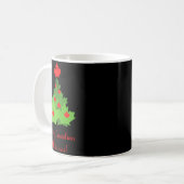 Merry Canadian Maple Leaf Flag Christmas Koffiemok (Voorkant links)
