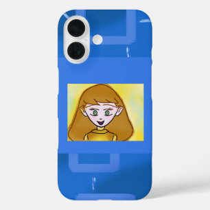 Merry Cartoon Blue Geometrische iPhone / iPad hoes