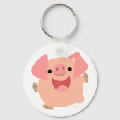 Merry Cartoon Pig sleutelhanger (Voorkant)