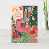 Merry Cat-mess chats Noël Carte de vacances (Devant)