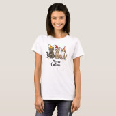 Merry Catmas Funny Cat Lover T-shirt (Voorkant volledig)