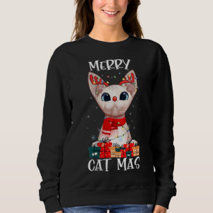 Merry Catmas Funny Cat Owner T shirt, Sphynx Cat X Trui