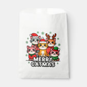 Merry Catmas Funny Christmas Bedankzakje (Voorkant)