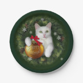 Merry Catmas Papieren Bordje (Voorkant)