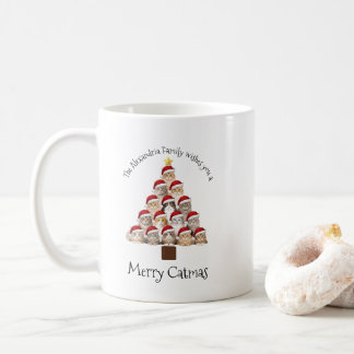Merry Catmas Personalized Family Christmas Holiday Koffiemok